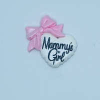 Mammys   Girl - white with pink Bow